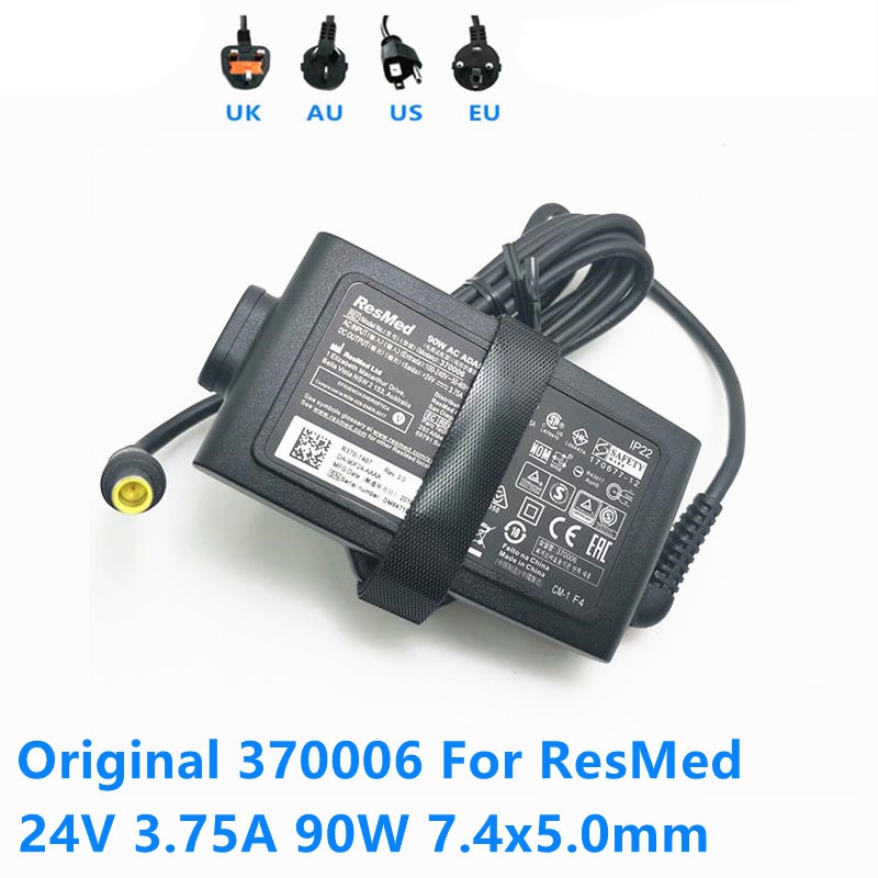 ResMed 90W AC Adapter MODEL 370001 Power Supply CHarger 24V 3.75A S90 S10 AirSense 10 AirCurve