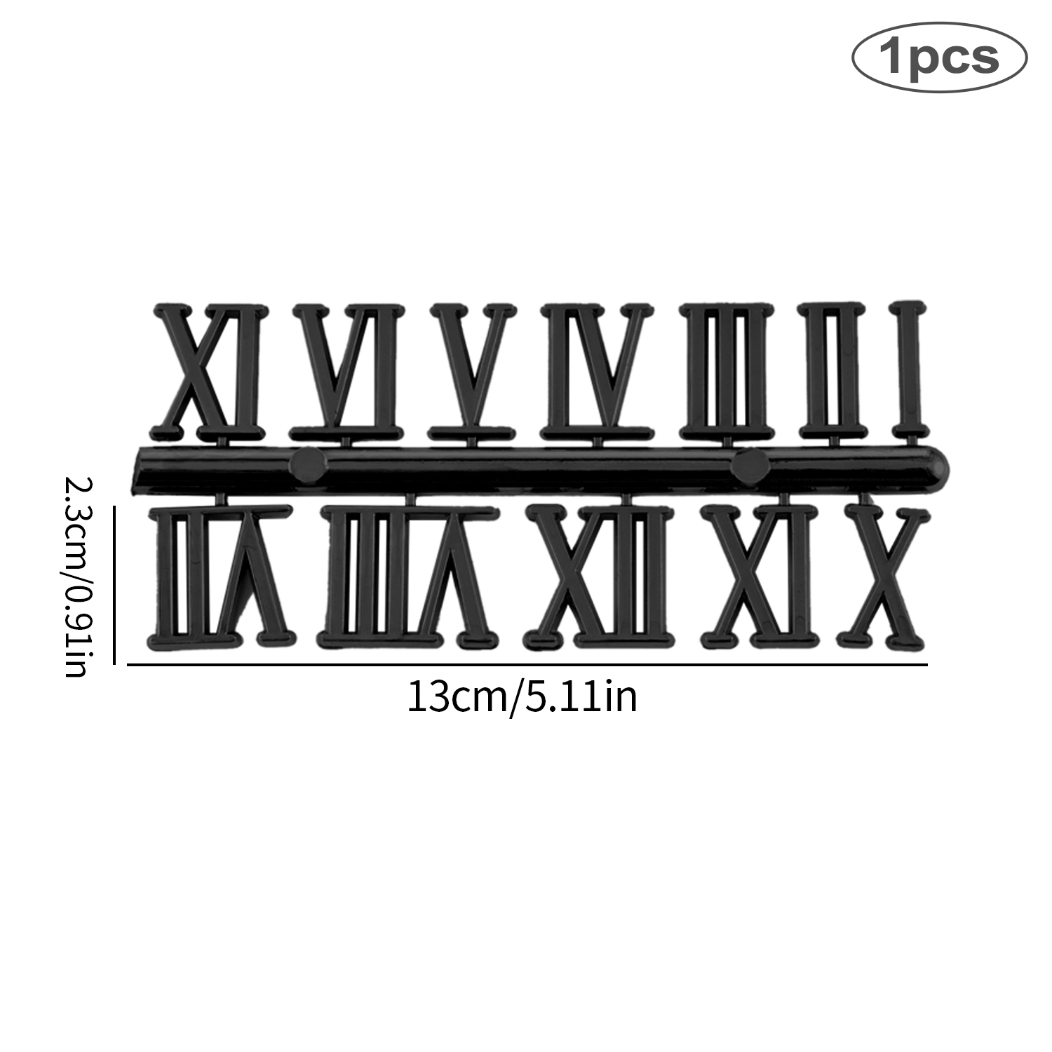 Clock Numerals Arabic Roman Number Restore Clock Numerals Accessories DIY Epoxy Resin Clock Molds Accessories: Red