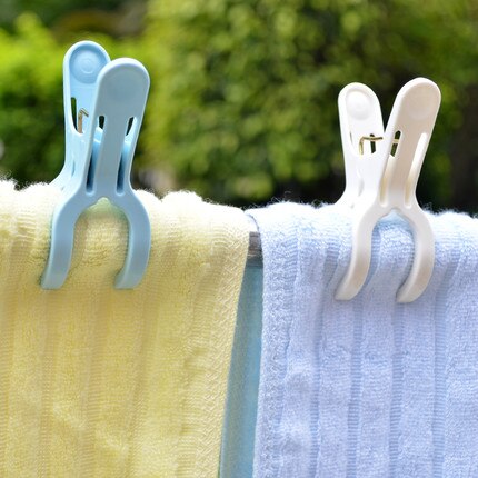Plastic clip double spring drying clip clothes clip Washing clothes drying rack 6 pack