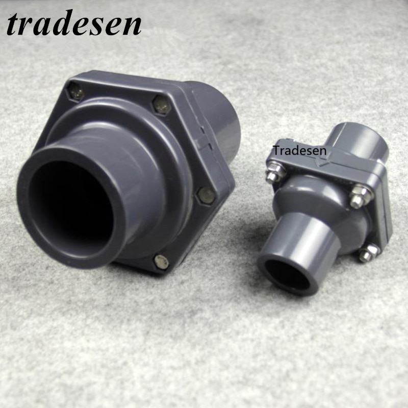 1pcs UPVC non-return flap valve one-way valve Plastic flap check valve 25-160MM inner diameter Vertical lie general