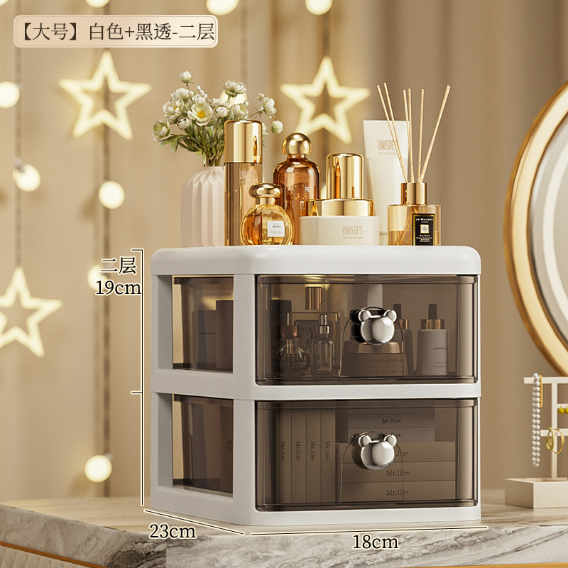 Mini skrivebordsopbevaringsboks skuffestil smykker papirvarer tape diverse varer kasse bog skrivebord kompakt opbevaringsbeholder