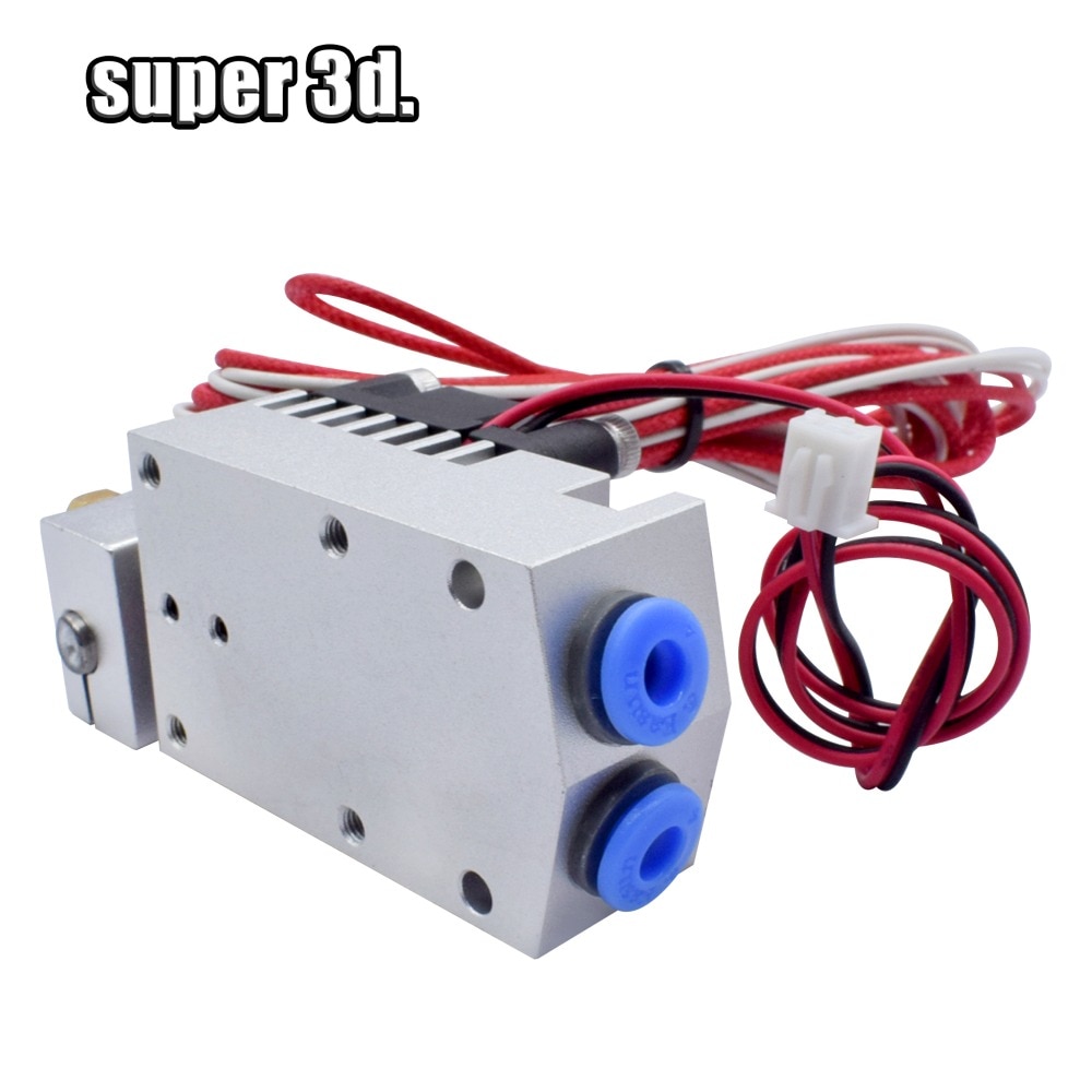 3D Printer End 2 In 1 Out Double Color Extruder Cyclops Single Head 12V/24V 0.4mm 1.75mm with Cooling Fan 3D Printer parts