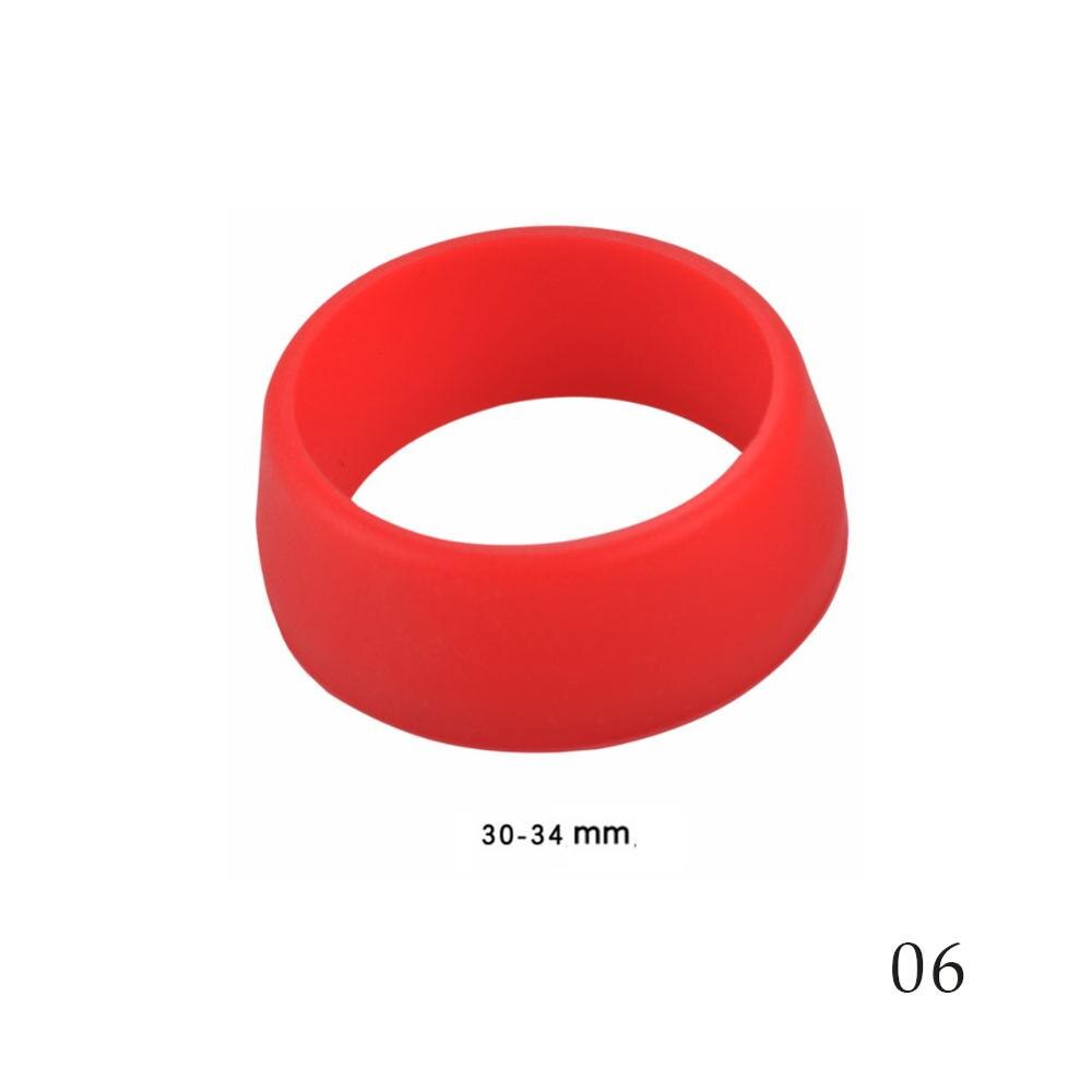 Mountainbike zadelpen rubberen ring stofhoes fiets siliconen waterdichte fiets zadelpenhoes beschermende fietsaccessoires: Rood l