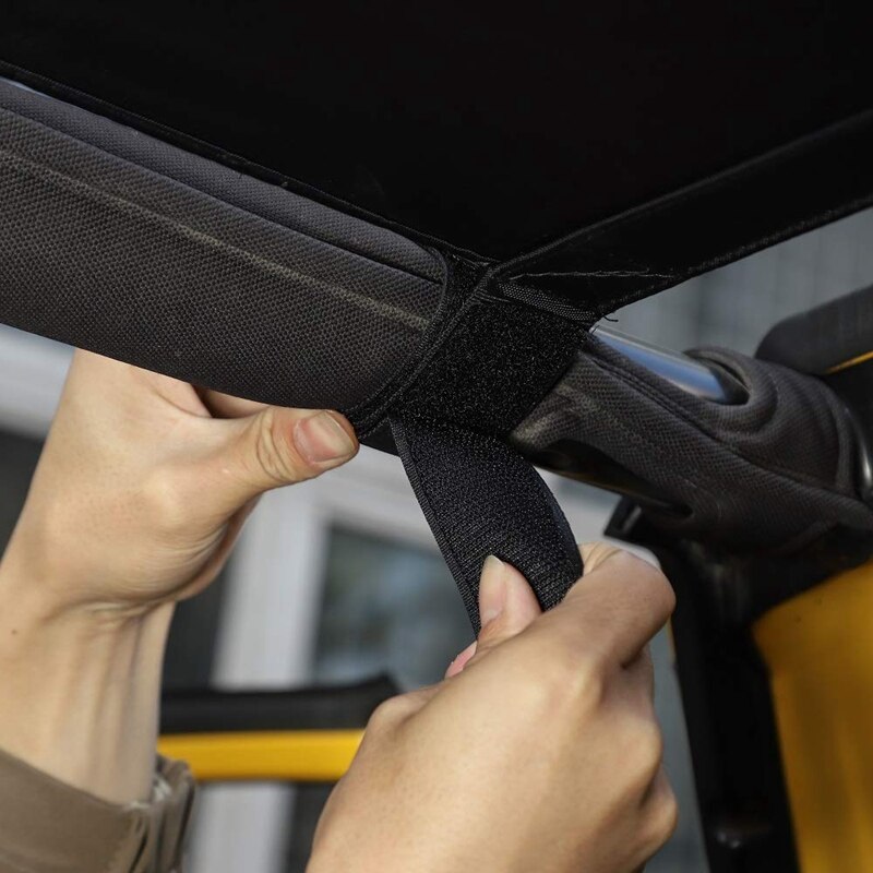 Autodak hangmat top rustbed voor jeep wrangler yj, tj, jk, jku, jl, jlu 1987 2-- deurs en 4-- deurs duurzaam stevig uitbreidbaar ruimte l