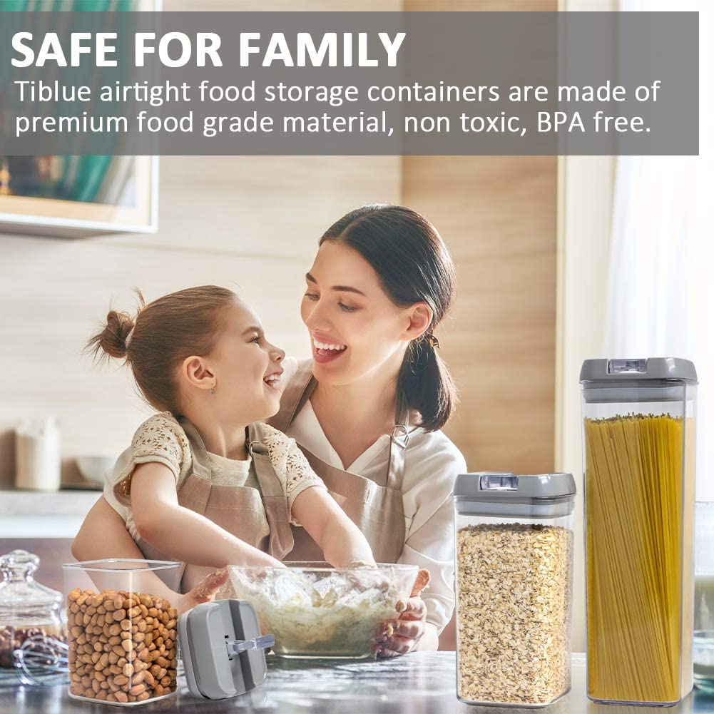 Food Storage Containers Sealed Refrigerator Multigrain Tank Cereal Spice Flour Pasta Spaghetti Kitchen Pantry Organization jar