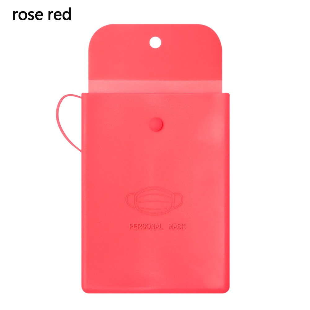 Bolsa portátil de silicona para guardar mascarillas, caja de almacenamiento para tapabocas, reutilizable, a prueba de polvo, 1 unidad