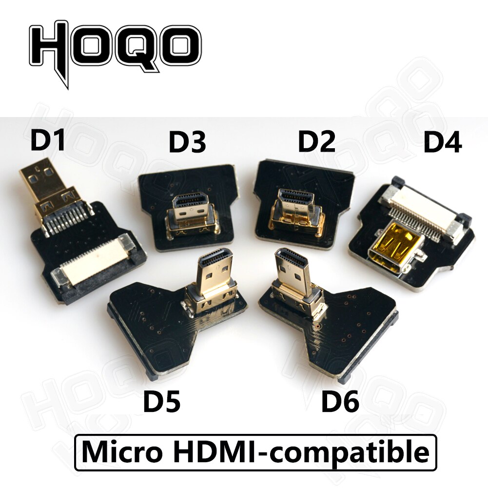 Do złącza DJI HD MI FPV Elastyczny kabel Micro HD do Mini HD żeński 90/270 stopni FFC 20-pinowy płaski kabel taśmowy zgodny z HDMI