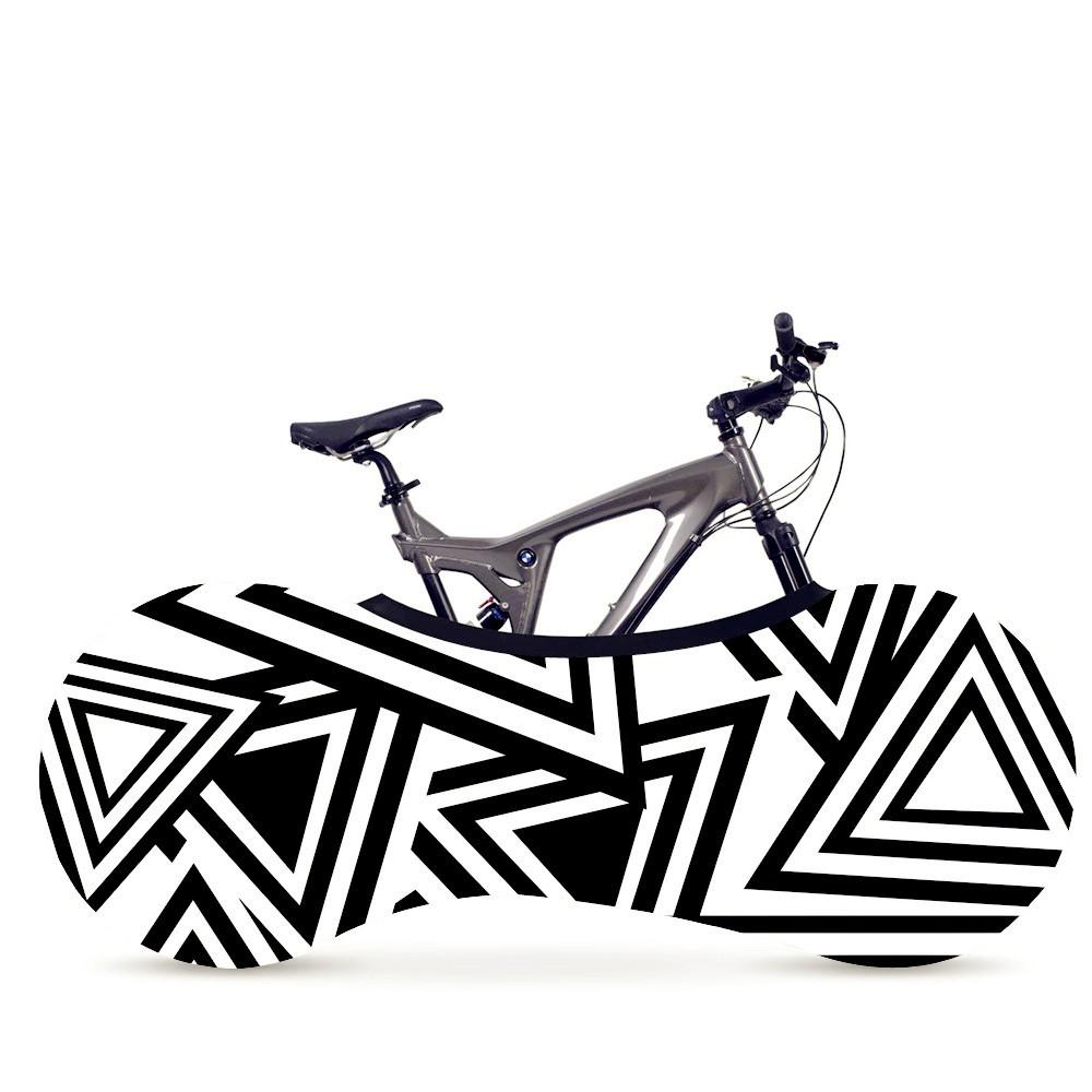 26-29 tommer cykelcover geometric line serie indendørs cykelcover funda cykeltilbehør støvtæt ridsesikker opbevaringstaske: 6