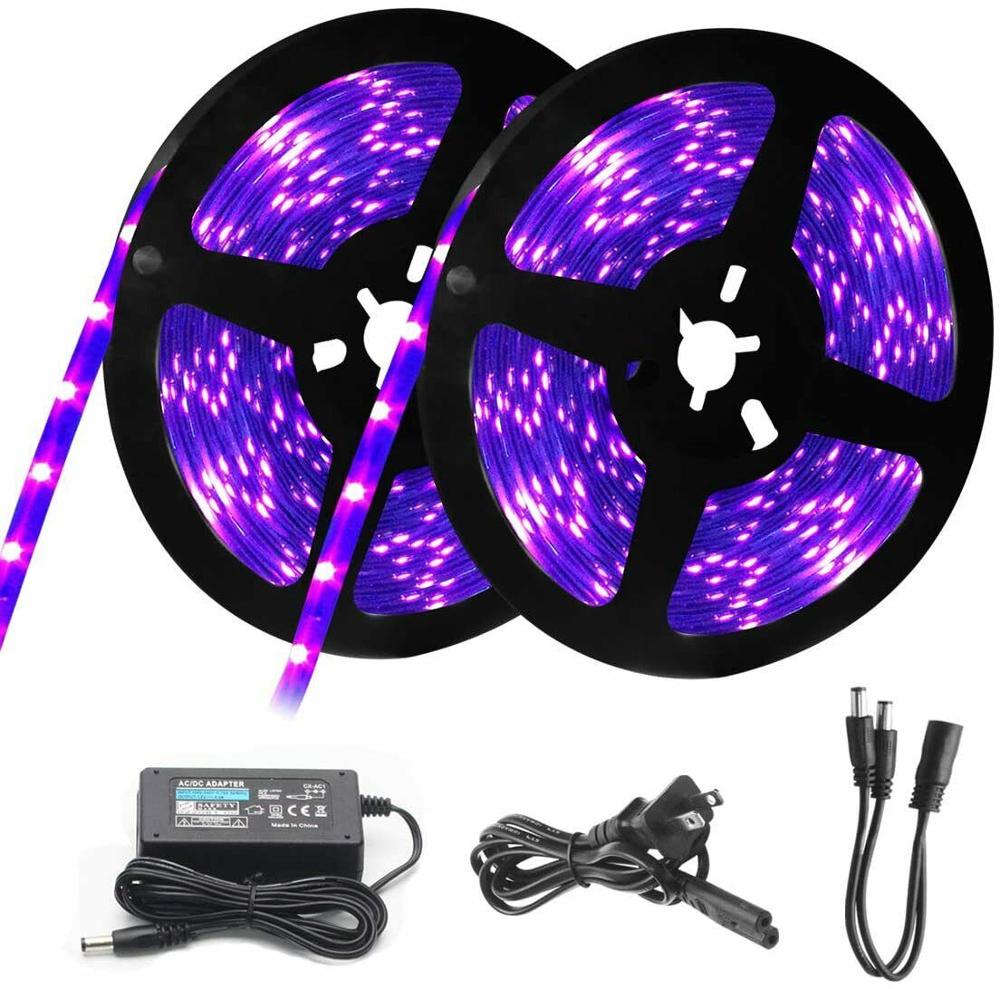 Bande lumineuse Led UV, 1-10m, 395-410nm, 5050 SMD, 5V, USB, sèche-vernis, outils de Nail Art pour DJ, Fluorescence