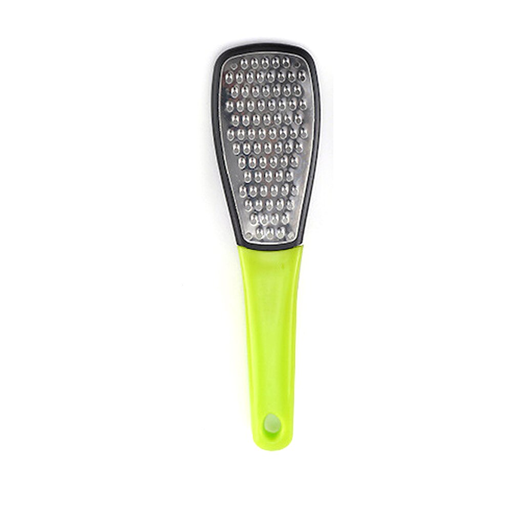 Rallador de queso Manual de acero inoxidable, multifuncional, para el hogar, mango largo, rallador de vegetales, herramientas de cocina: Green1