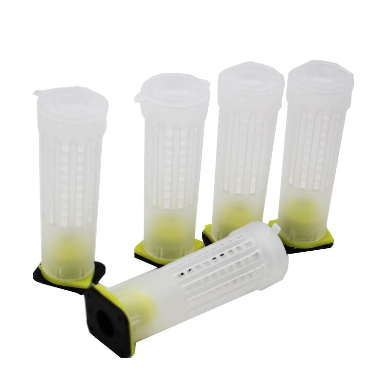 50PCS Beekeeping Queen Bee Rearing System Protection Cages Plastic Tools Supplies Larva Anti Bite Equipemnt Farm
