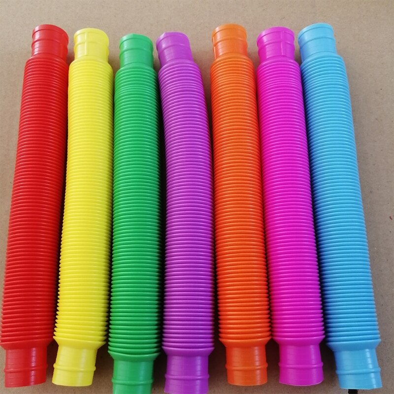 Kinderen Zintuiglijke Speelgoed, Decompressie Speelgoed, Verlengbuizen, Willekeurige Kleuren XX9E