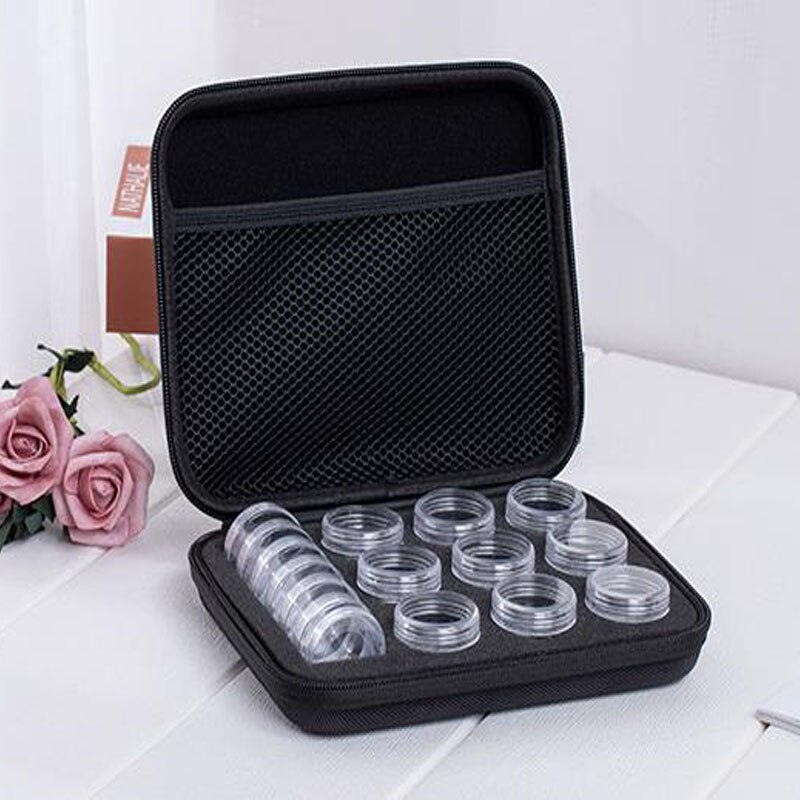 15 gitter zerlegbare diamant-stickerei-zubehör diamant-malboxen kreuzstich-etuis aufbewahrungsorganisator Heimat Lager: Schwarz