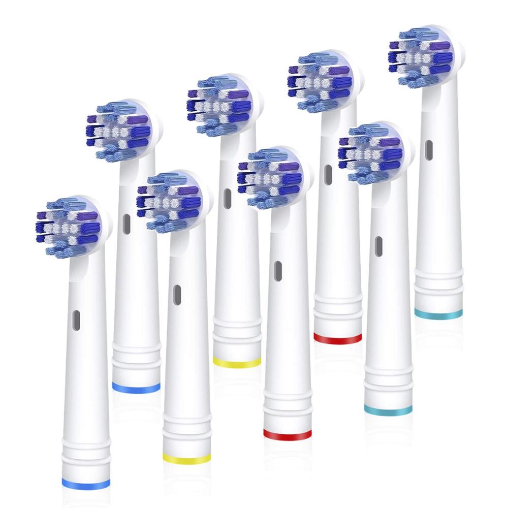 8pcs Precision Clean Toothbrush Heads for Oral B 7000/Pro 1000/9600/ 500/3000/8000