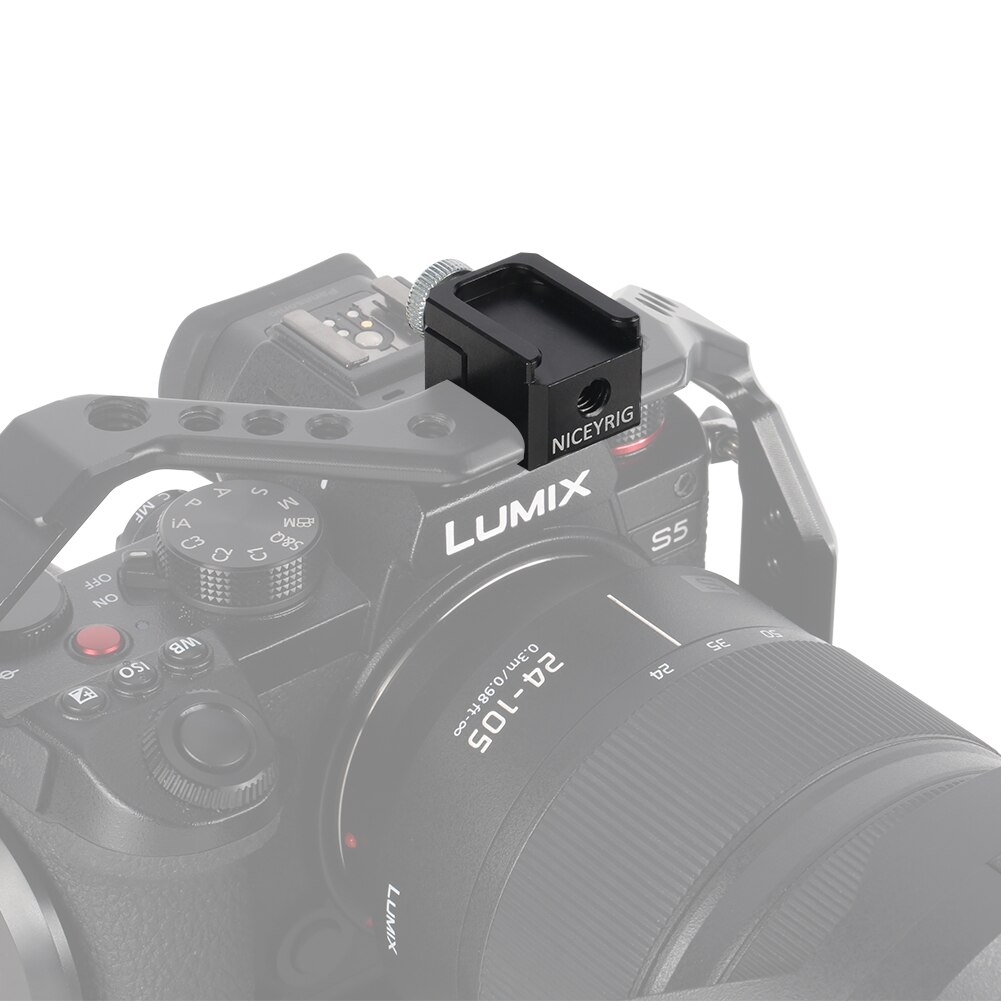 Niceyrig Nato Rail Clamp with Cold Shoe Mount Adaptor