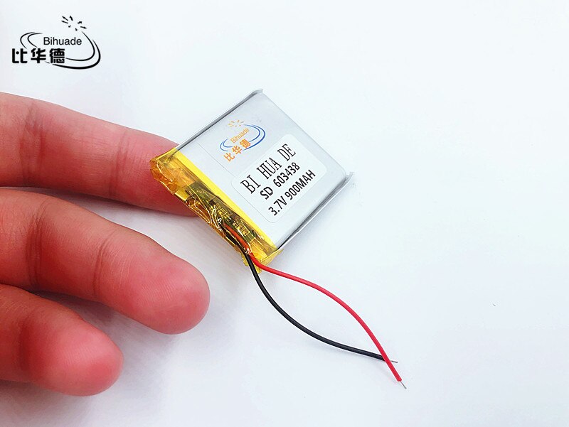 -po 3.7v,900- 603438 -polymer-lithium-ionen-akku für diktiergerät, smartband und smartwatch; ,mp3