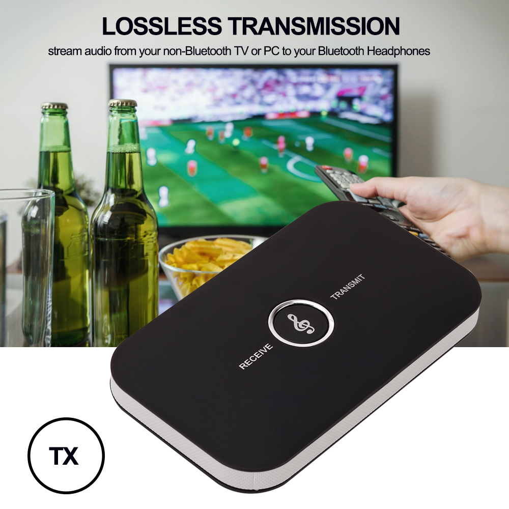 B6 Bluetooth-compatibele 5.0 AudioTransmitter Ontvanger 2 in 1 draadloze adapter USB Dongle 3,5 mm jack AUX RCA voor TV PC-hoofdtelefoon