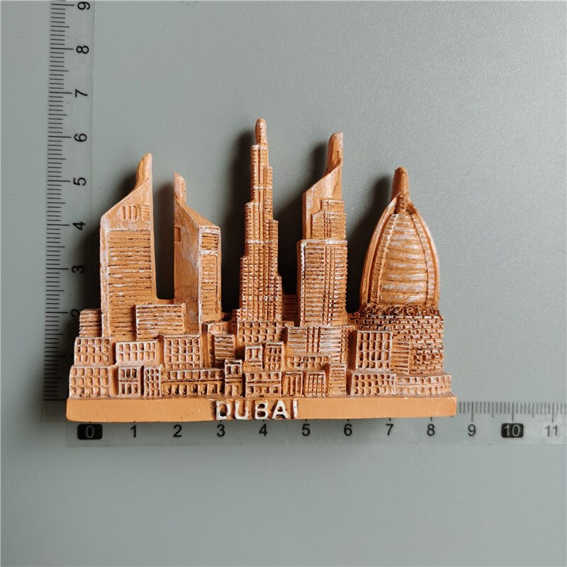 Dubai Toeristische Souvenirs Koelkast Magneten Khalifa-toren Saudi Arabië Koelkast Herdenkingsmunt Magneet Stickers Home Decoratie: Dubai building