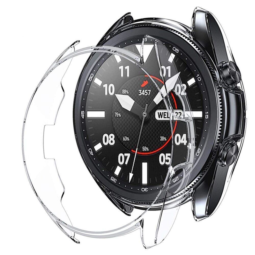 Voor galaxy watch 3 45mm hoesje zachte tpu beschermer schokbestendige hoes voor samsung galaxy watch 3 41mm hoesje bumper watch 3 hoesjes shell: Duidelijk / Galaxy watch 3 41mm