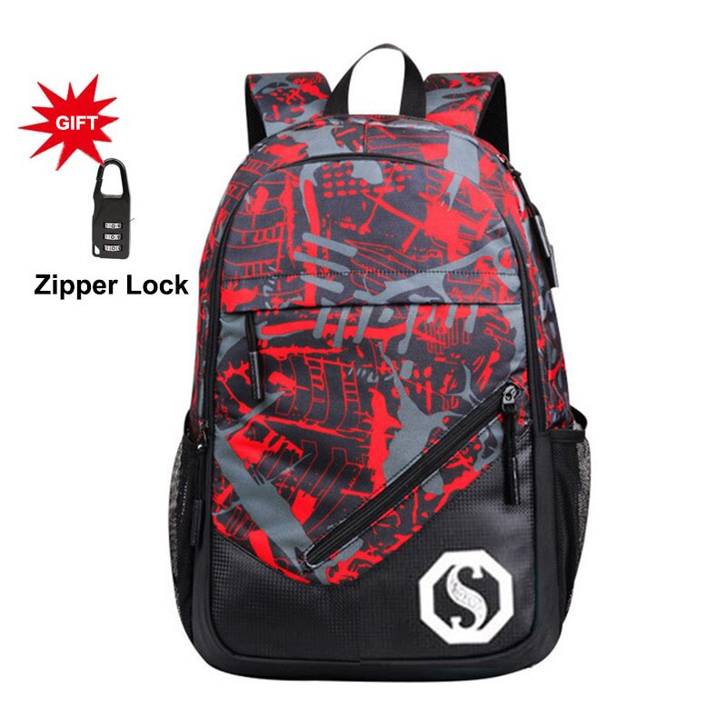 Large Capacity School Bag Set Schoolbags for Teenagers Girls Boys Student Travel Book Bag Kids Mochila for: red