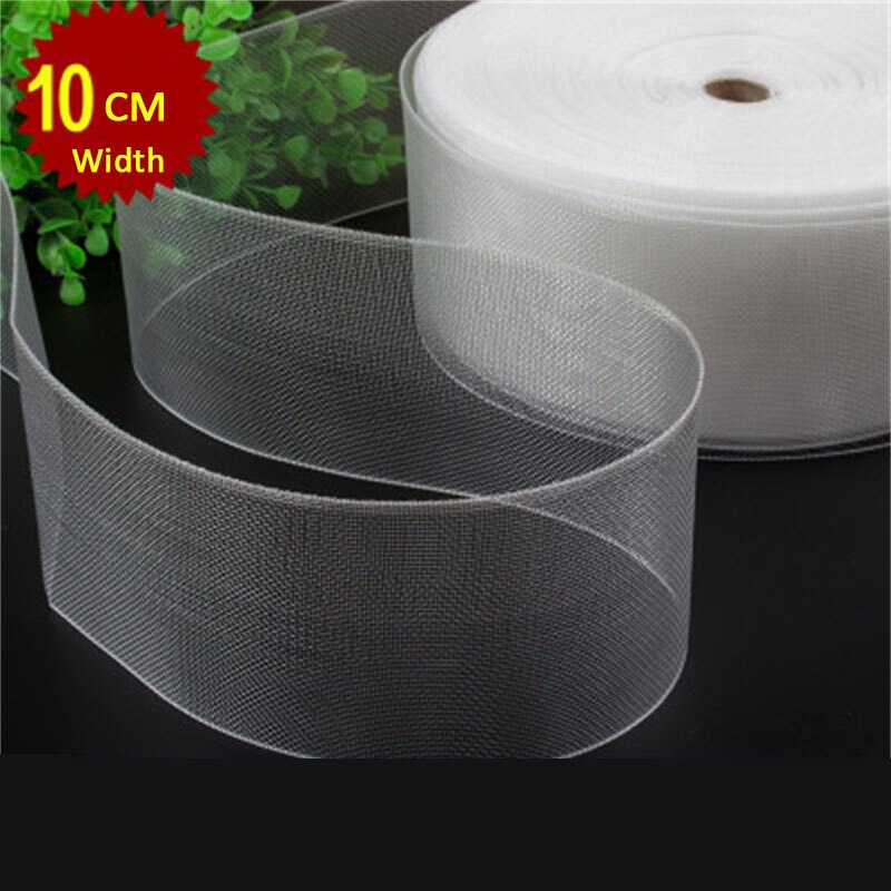 1 viel vorhang Band haken vorhänge zubehör weiß transparent vorhang Band Polyester haken Band #3