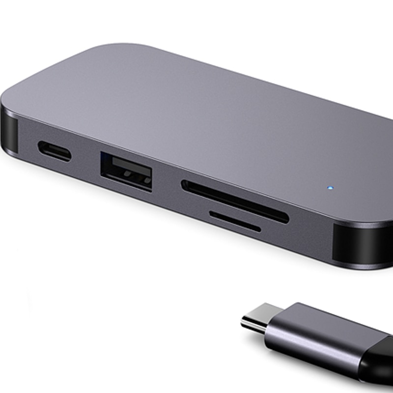 USB C Hub 8-in-1 Adapter Dongle Typ-C zu 4K @ 30Hz HDMI SD/TF Kartenleser USB 3,0 PD Energie für PC iPad