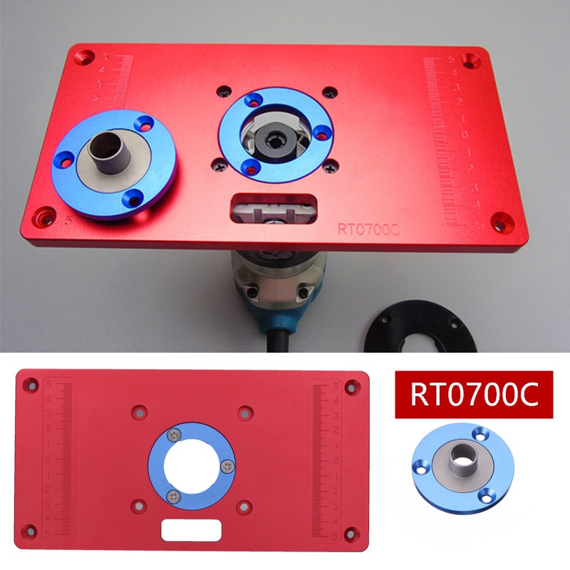 Universele Aluminium Router Tafel Insert Plaat W/2 Router Insert Ringen