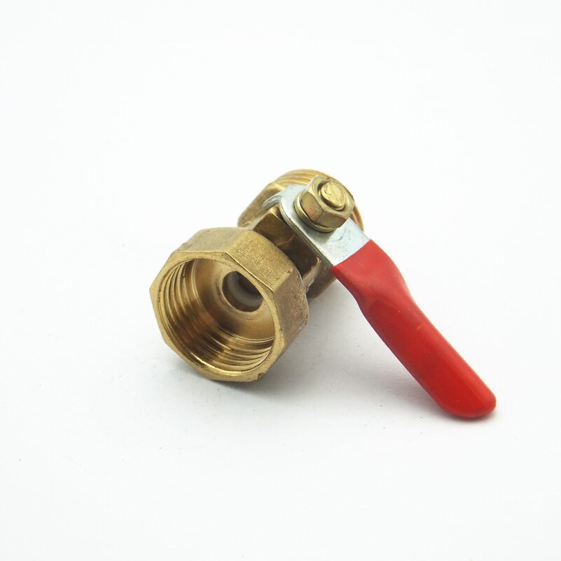 1/2" BSPT Female x 1/2" BSPT Male Threaded Two Way Brass Ball Valve For Oil Water Air