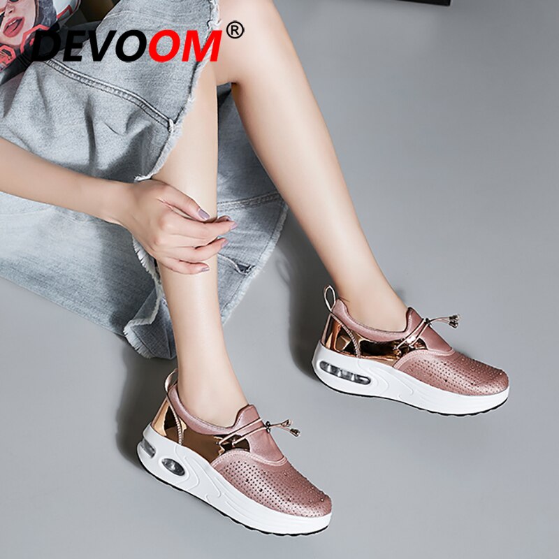 Swing Toning Shoes Women weight loss Platform Slimming Fitness Shoes Ladies Leather Sport Wedges Shoes for Women Sneakers