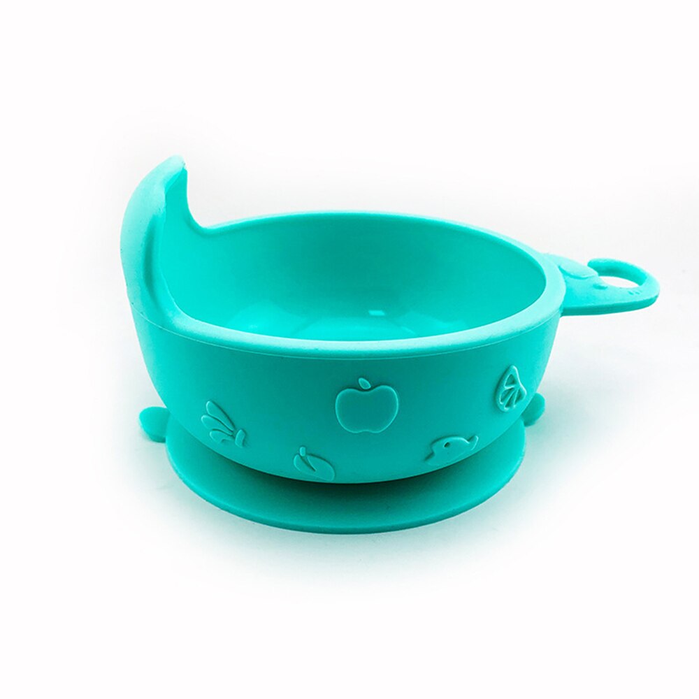 Children's dishes baby Silicone Sucker Bowl Baby Smile Face Plate Tableware Set Smile Face Baby Tableware Set kids plate
