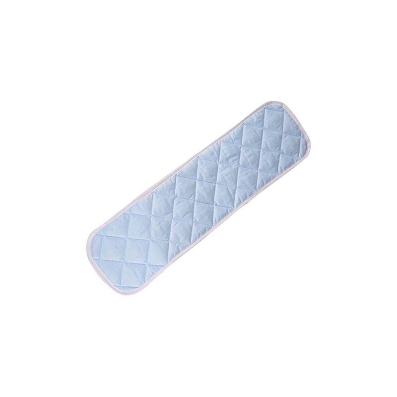 Gepolsterte Baby Krippe Schiene Abdeckung Wiege Anti-biss Schutz Sicher Zahnen Schutz wickeln für Lange Seite/Vorderseite Krippen schienen: blau 50cm