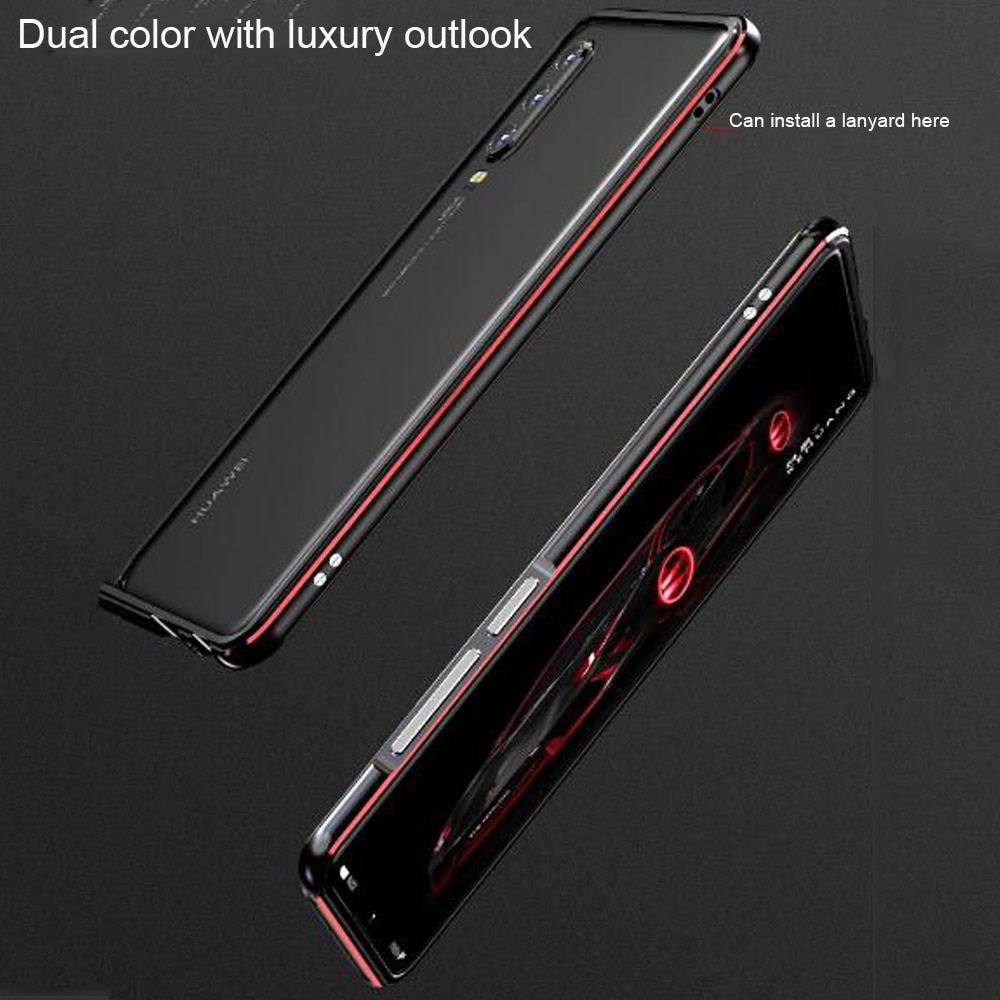 Para Huawei P30 Pro funda de lujo Original de aluminio brillante protector de parachoques P30 Lite funda de Metal marco P30 funda de coque