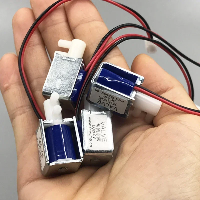 Mini électrovanne électromagnétique DC, 4.5V, 6V, 12V, 24V, normalement fermée, N/C, contrôle de débit, vanne d'eau