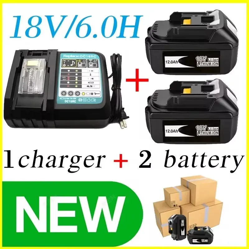 100% Original Makita 12AH for Makita 18V Battery BL1830B BL1850B BL1850 BL1840 BL1860 BL1815 Replacement Lithium Battery