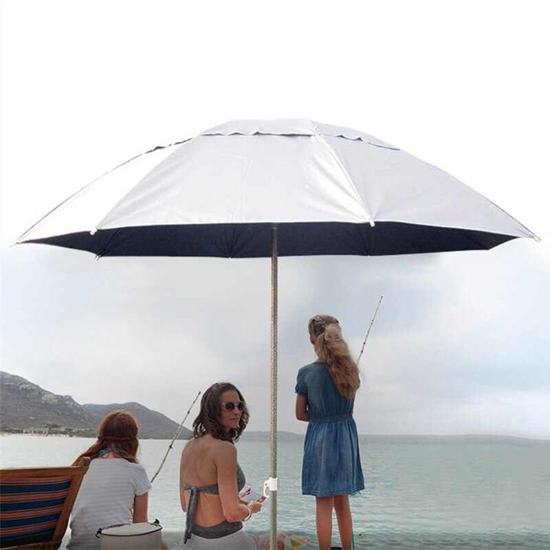 Justerbar udendørs parasol solsejl paraply terrasse vippeparasol parasol beskyttelse ultraviolet-sikker fiskehave strand