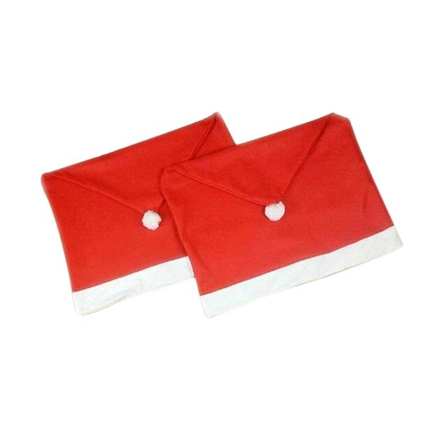 Kerstman Keuken Tafel Stoelbekleding Kerst Stoel Cover Home Party Decoratie fundas para sillas de comedor: 2 pcs