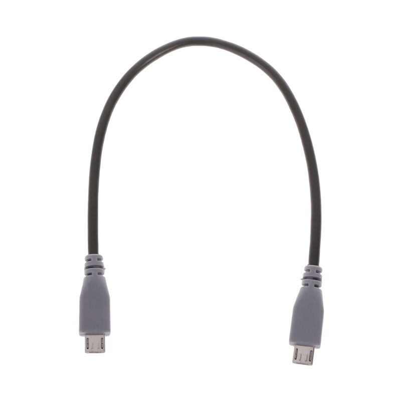 Micro USB Type B Male To Micro B Male 5 Pin Converter OTG Adapter Lead Data Cable: 25cm