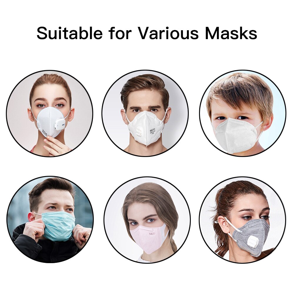 1pc verstelbare gesp haak clip voor masker houder antislip verlichting oorpijn verzorging pe verlengband riem voor gezichtsmasker beschermer