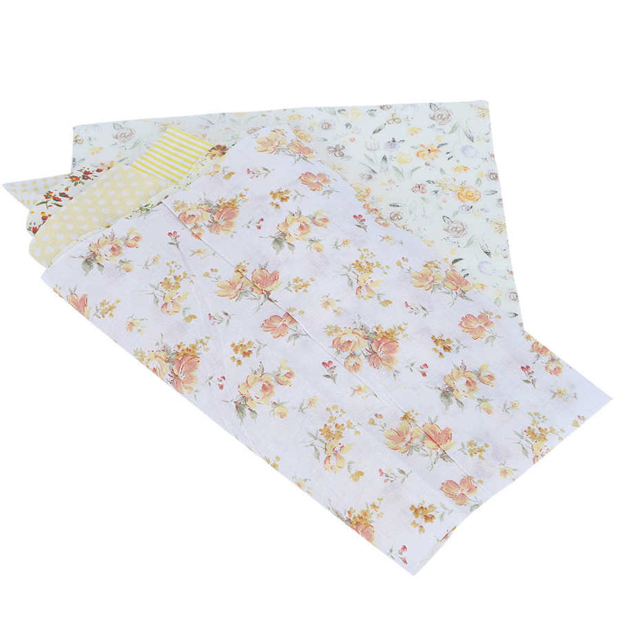 7pcs Premium Fabric Cotton Floral Print DIY Craft Sewing Sewing Print Pattern 50x50cm