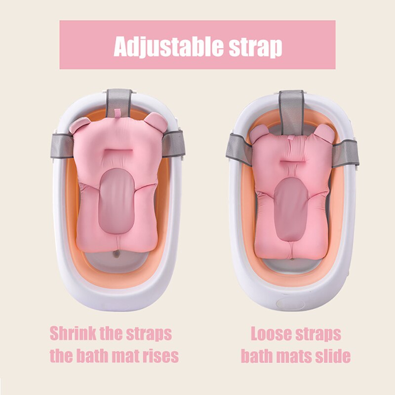 Imbaby Baby Bad Kussen 3 Lagen Baby Bad Kussen Draagbare Baby Douche Bad Baby Kussen Zachte Verstelbare Badkamer Mat