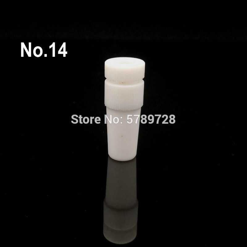 1pc lab ptfe teflon plug 14/19/24/29/34/40/45/50#  geschikt voor snaarstang ptfe vaste stop bijpassende roerder