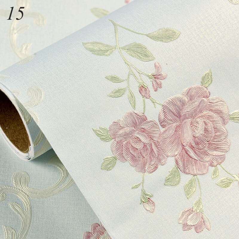 Luxury Embossed Damask Wallpaper 3D Self-adhesive Wallpaper Fine-pressed Non-woven Bedroom Living Room TV Background Wallpaper: 15