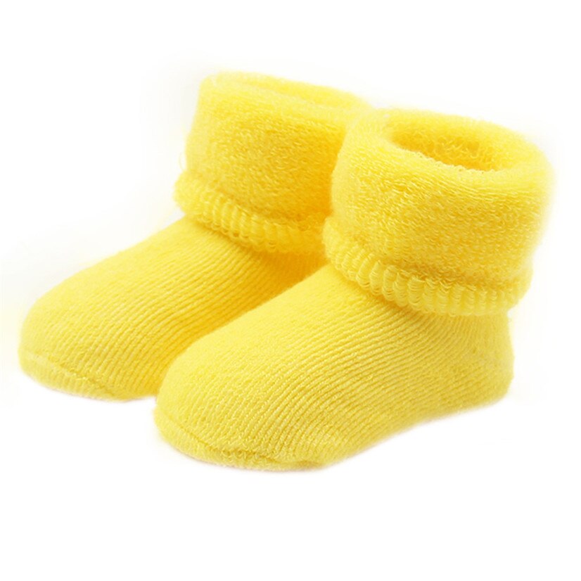 2017 bonito meias Meias Moda Primavera Do Bebê Do Outono Bebe Bebe Novo Bebê Meias meias de Natal para as crianças ot26: YELLOW