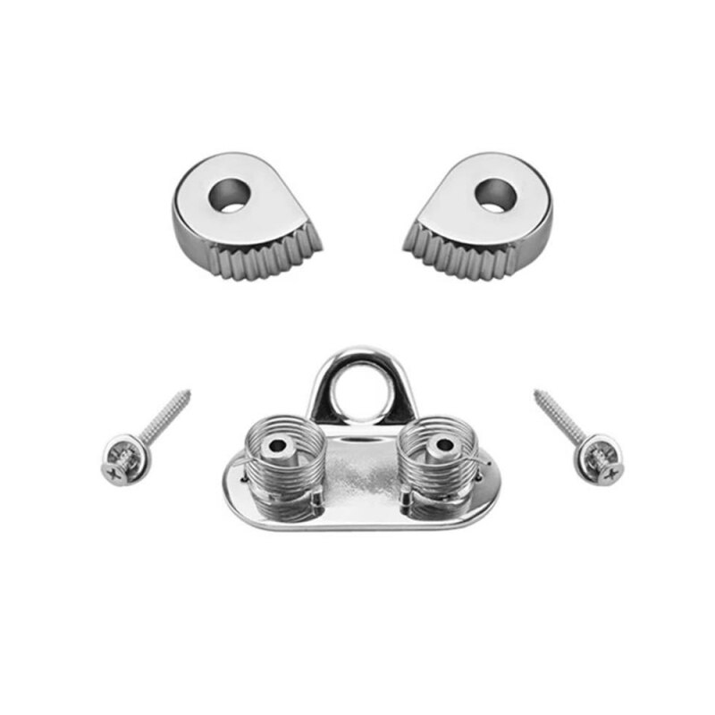 Cam Cleat with Leading Rings Boat Marine Sailboat 316 Stainless Steel Boat Cam Cleats High Loads Boat Cam Rope Clamp Accessoires