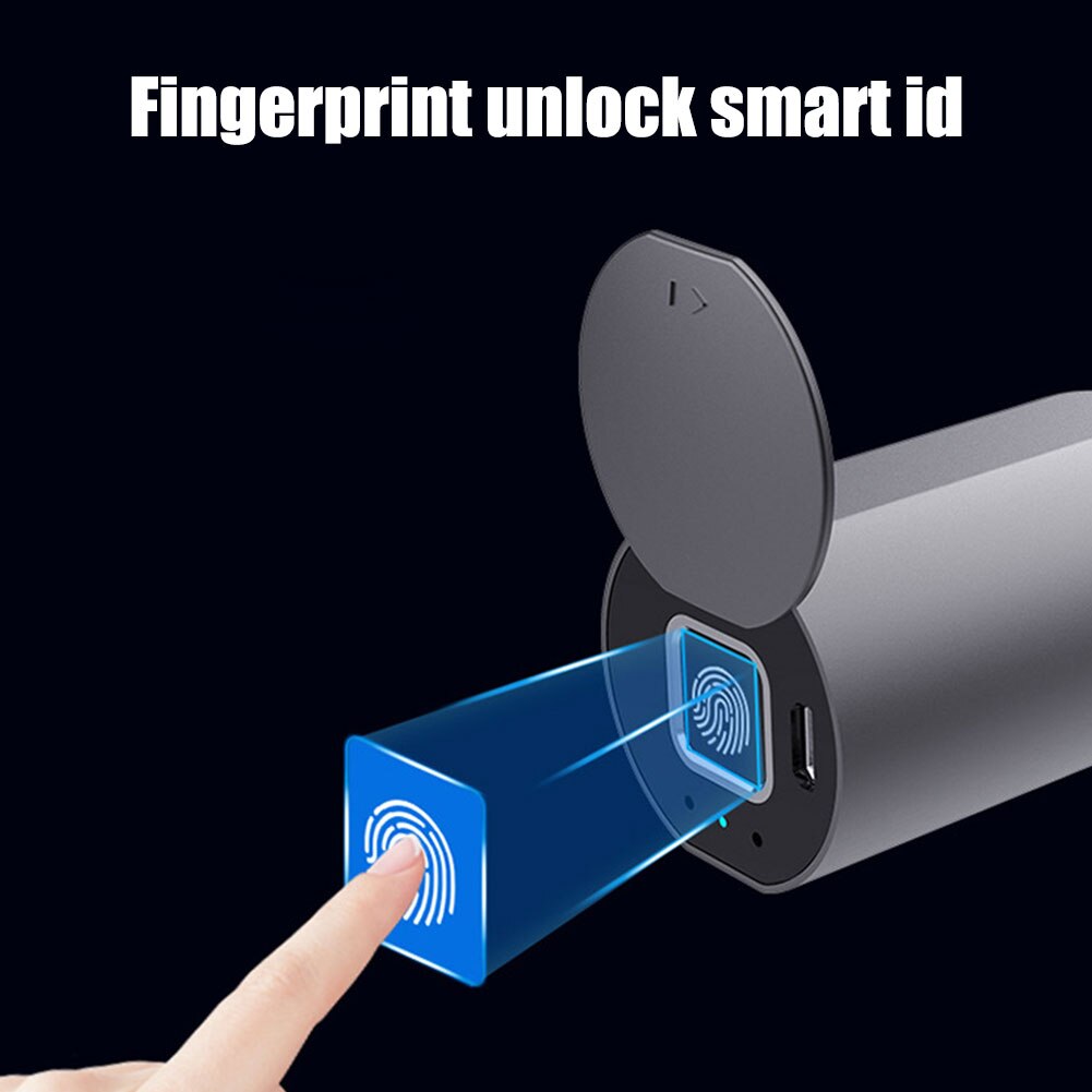 Motorfiets Lock Keyless Vingerafdruk Fiets Slot Met Usb Charge 39.4 Inch Fiets Kabel Sloten Voor Bike Motorcycle Gate Hek