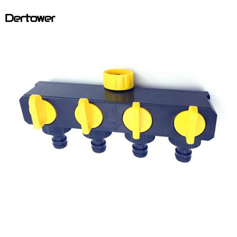 Garden Water Timer Plastic Y Valve 4 Way Hose Connector Water Splitter Home Garden Shunt Shower