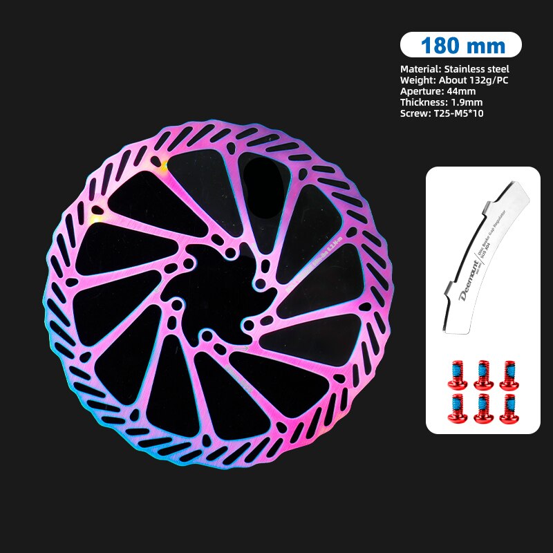 Rostfri strålande cykelskivbromsrotor 203 180 160 mm mtb landsvägscykel hydrauliska bromskomponenter stark värmeavledning: 03g 180mm
