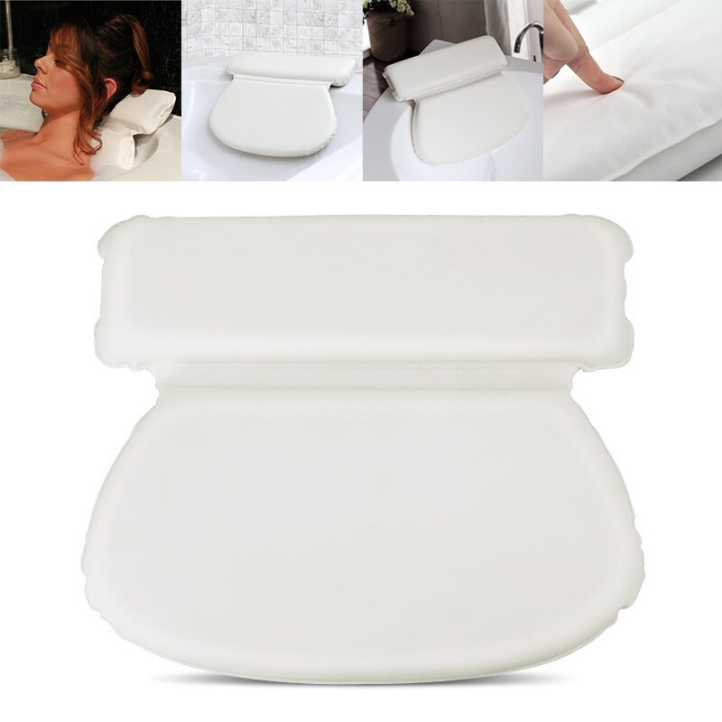 Imperméable à l'eau accueil Spa baignoire oreiller cou dos confort soutien relaxant antidérapant confortable PU spongieux coussin 31*36cm