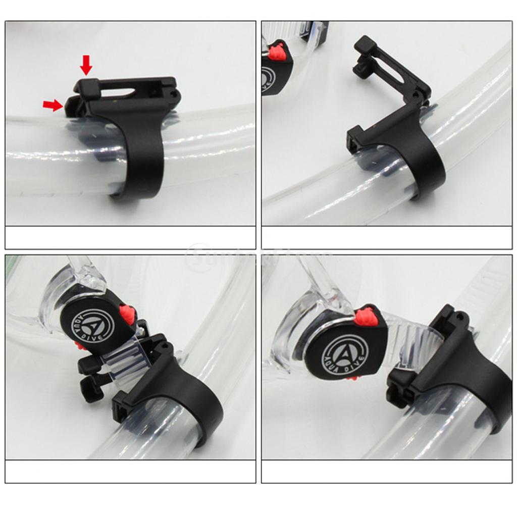 Sostituzione universale del fermo del custode dello Snorkel della Clip di plastica per il fissaggio dell&#39;attrezzatura di Snorkeling di immersione subacquea della cinghia della maschera