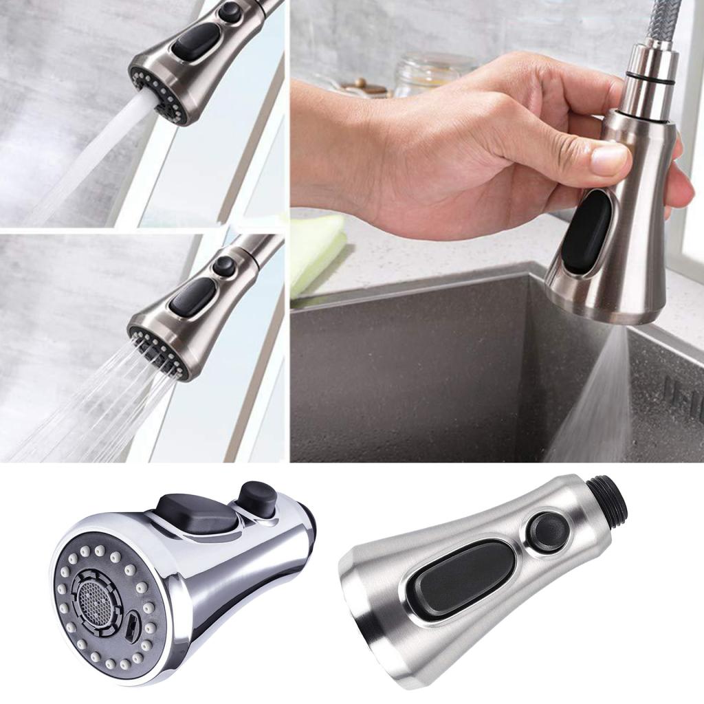 Kitchen Pull Out Swivel Spout Mixer Tap Laundry Sink Basin Faucet 1/2' Connector